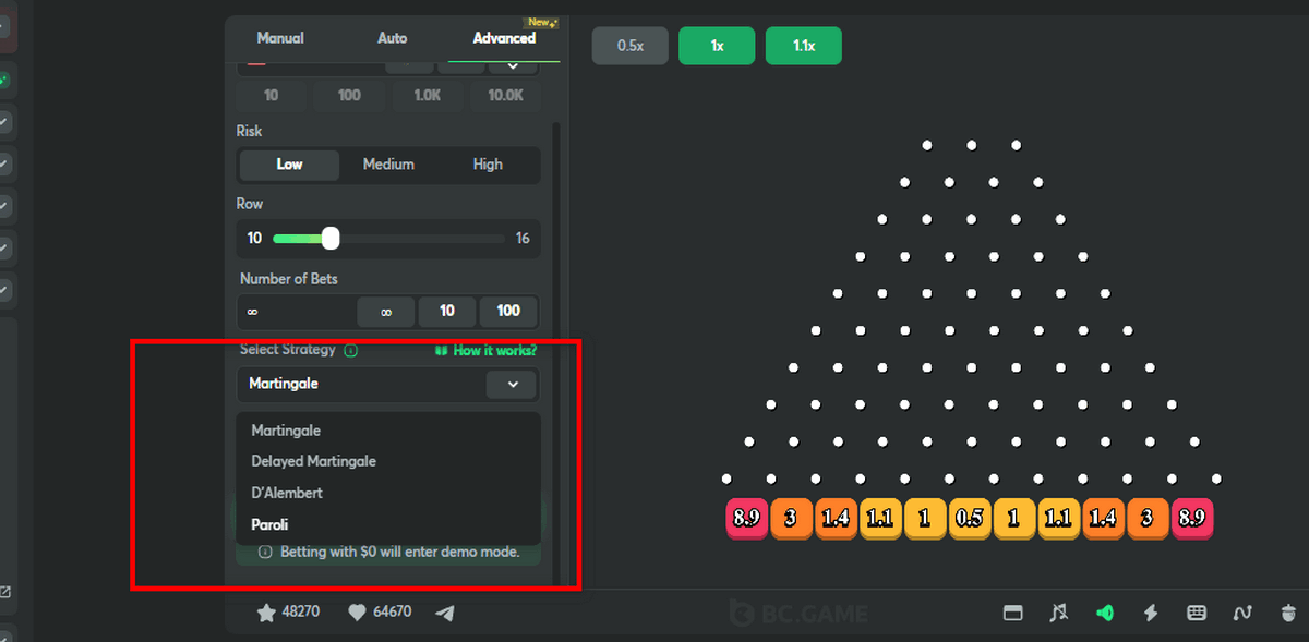 Mga Estratehiya sa Plinko